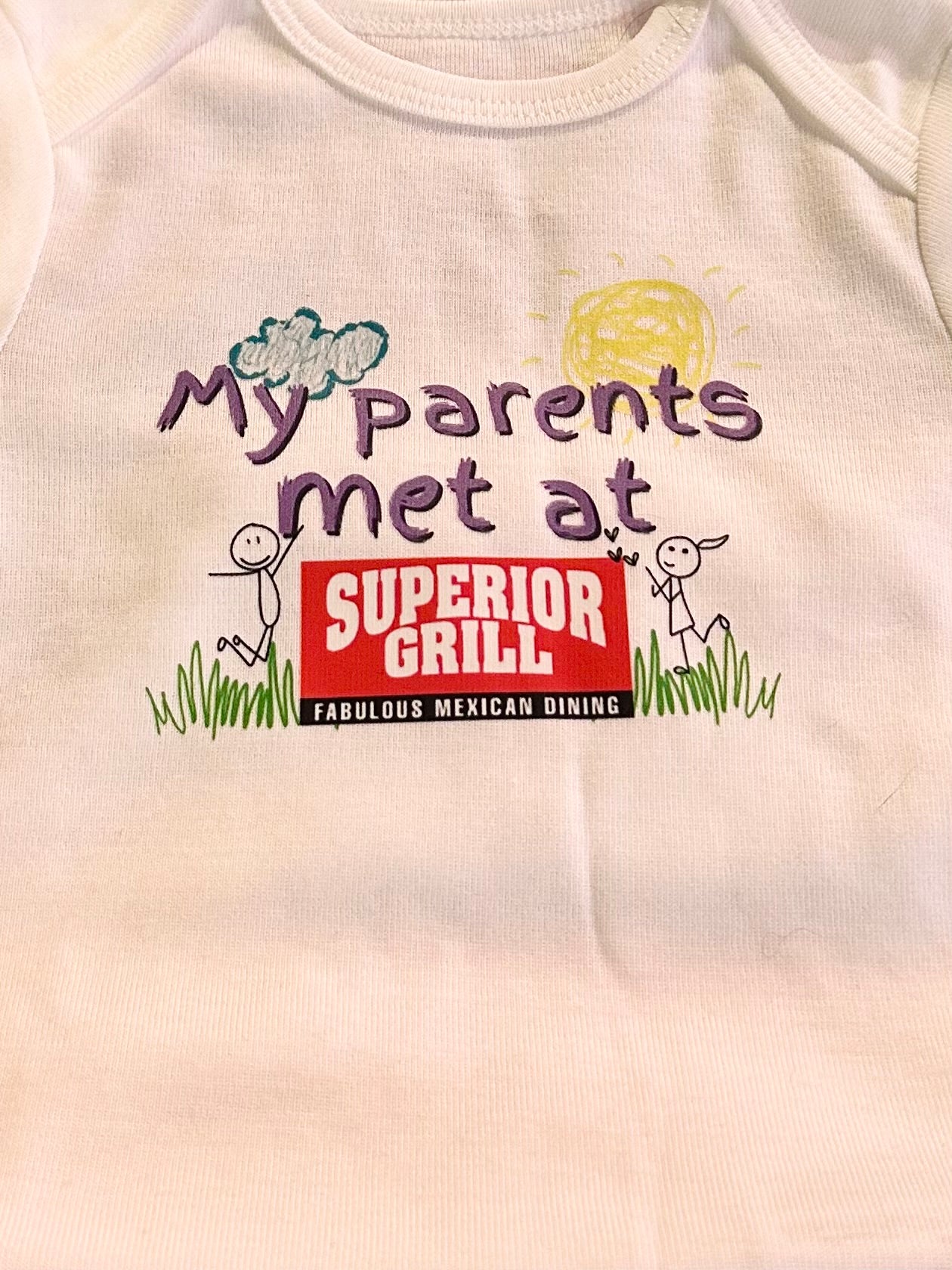My Parents Met At Superior Grill Onsie/Tee