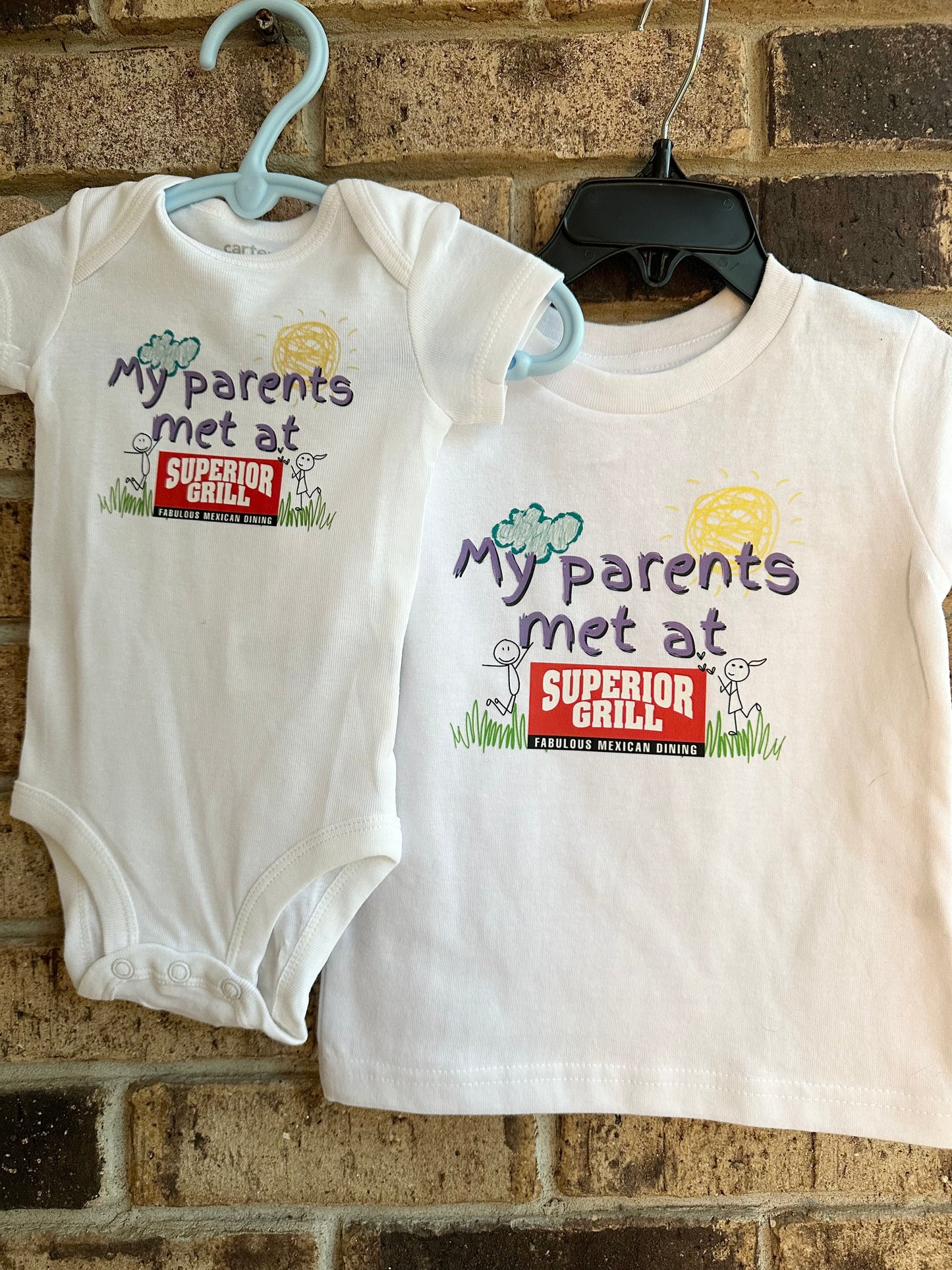 My Parents Met At Superior Grill Onsie/Tee