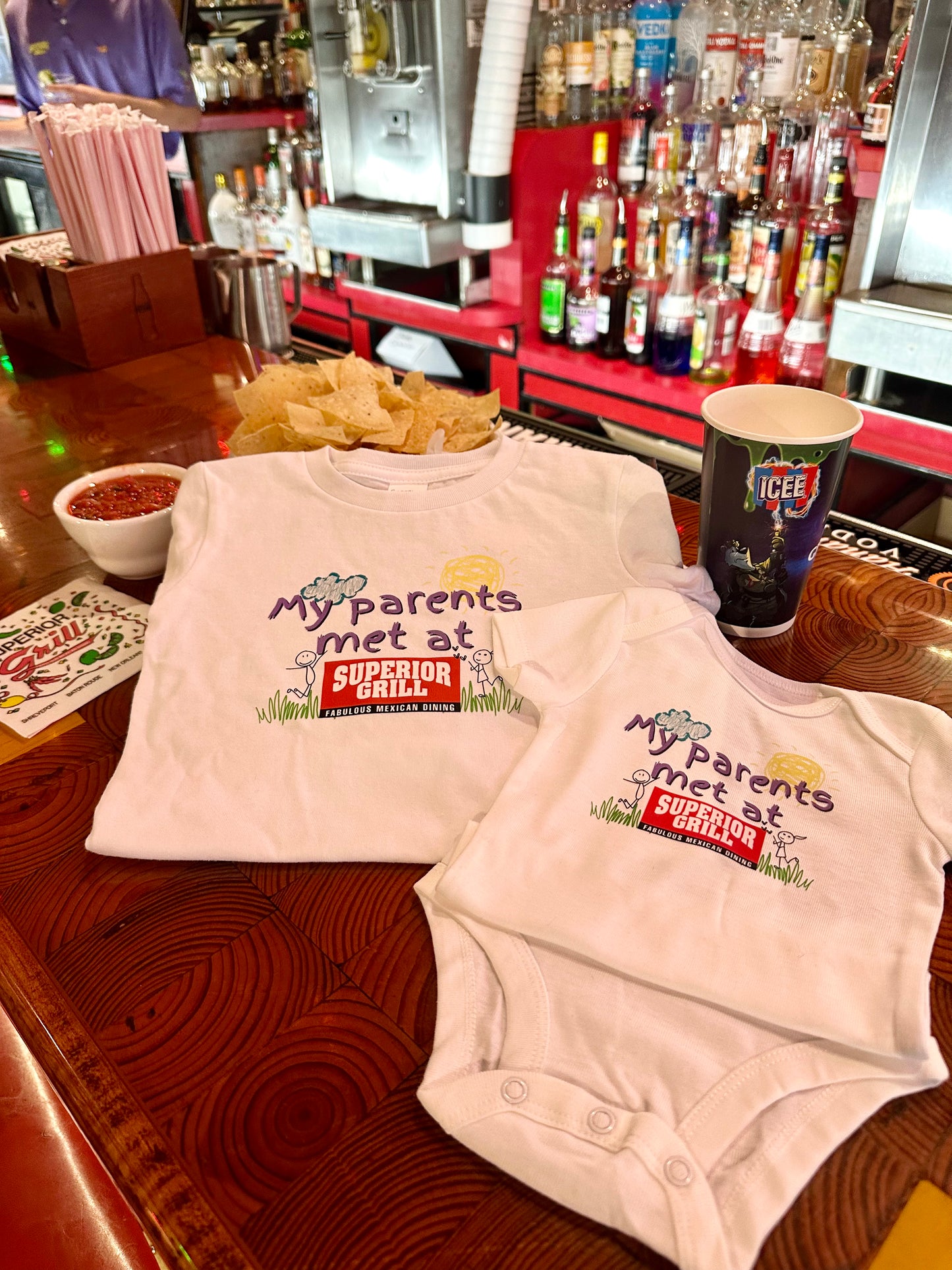 My Parents Met At Superior Grill Onsie/Tee