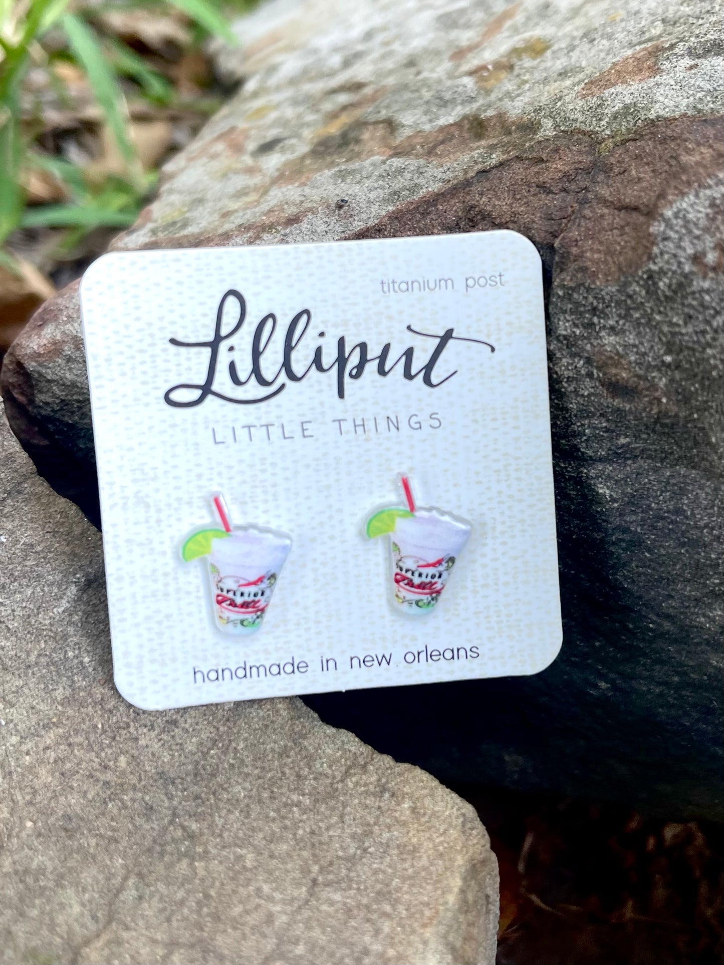 Margarita Cup Stud Earrings
