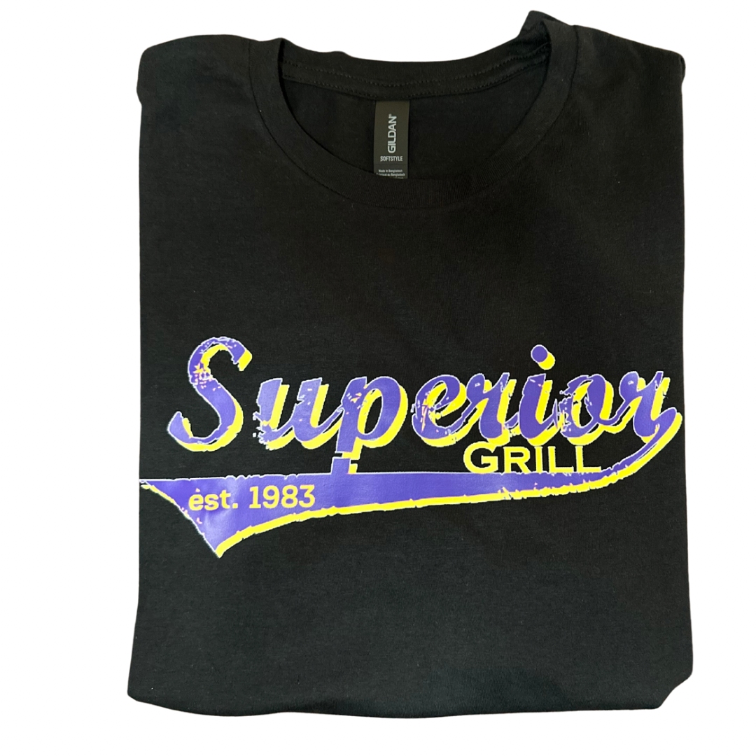 Superior Grill Baseball Tail Logo T-Shirt